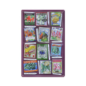 Emma Bridgewater Seed Packets Embossed Metal Wall Art