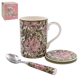 Lesser Pavey  Honeysuckle Mug, Coaster and Spoon Set