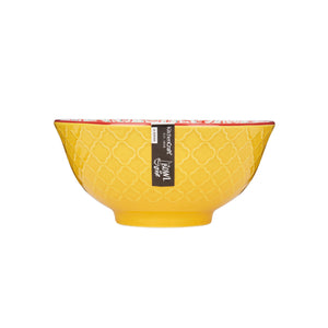 KitchenCraft Bright Yellow Floral Bowl In One