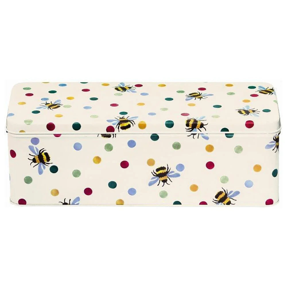 Emma Bridgewater Polka Bee Long Rec Tin