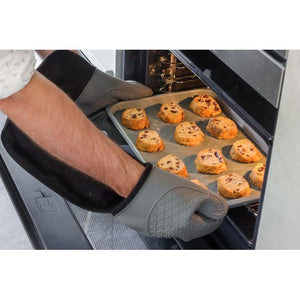 MasterClass Grey Silicone Double Oven Gloves