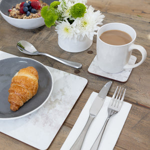 Creative Tops Set of Grey Marble Effect Placemats