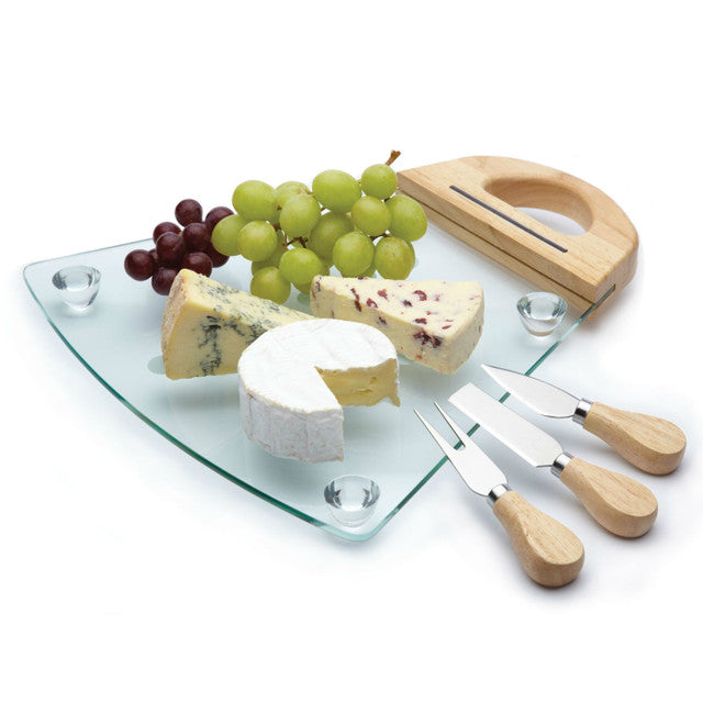 MasterClass Glass Cheese Serving Board