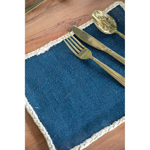 Creative Tops Blue Hessian Placemats