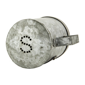 KitchenCraft Industrial Kitchen Galvanised Metal Salt Shaker