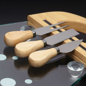 MasterClass Glass Cheese Serving Board