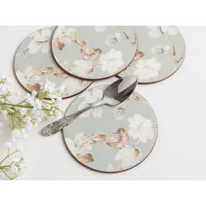 Creative Tops Duck Egg Floral Round Coasters