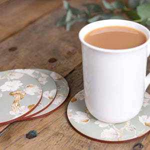 Creative Tops Duck Egg Floral Round Coasters