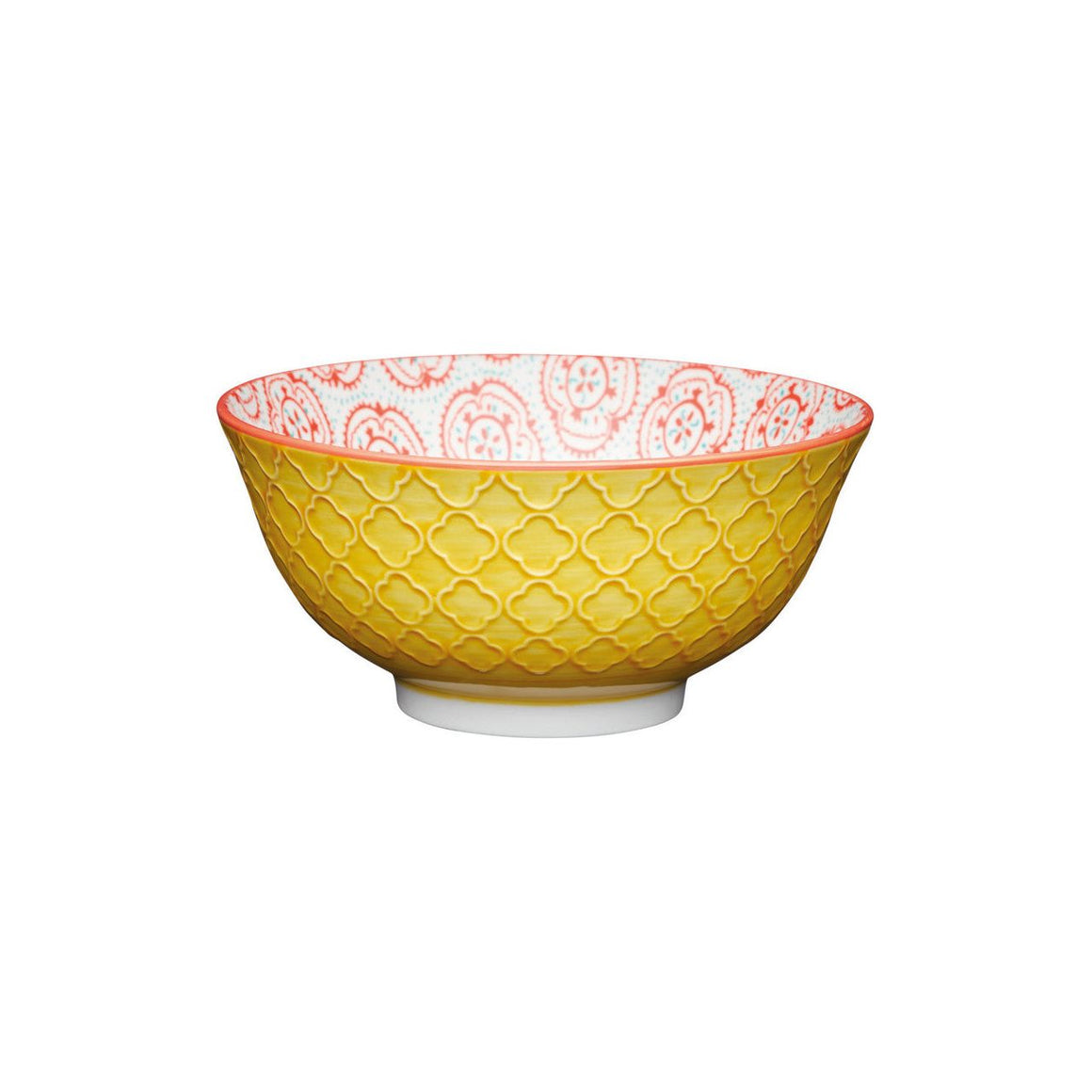 KitchenCraft Bright Yellow Floral Bowl In One