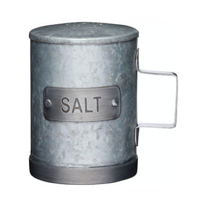 KitchenCraft Industrial Kitchen Galvanised Metal Salt Shaker