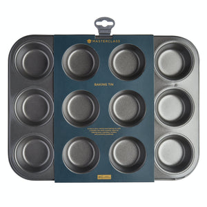 MasterClass Non-Stick 12 Hole Deep Cake Pan