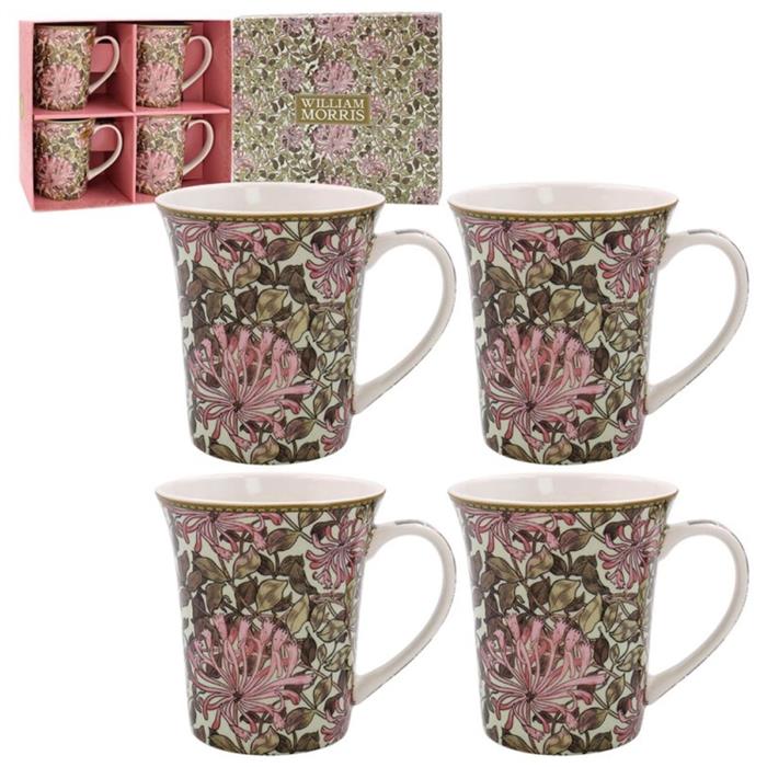 Lesser Pavey  Honeysuckle Mugs Set of 4