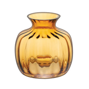 Dartington Cushion Amber Small Vase