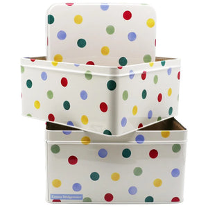 Emma Bridgewater Polka Dot Square Cake Tin Set