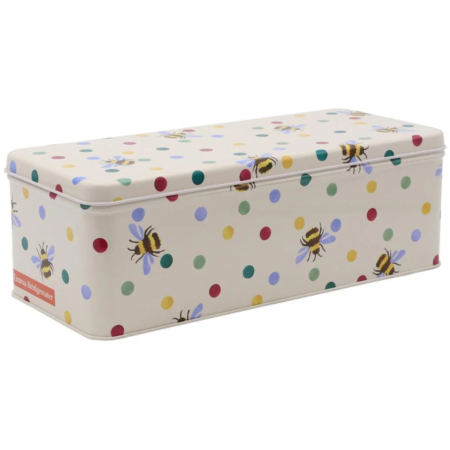 Emma Bridgewater Polka Bee Long Rec Tin