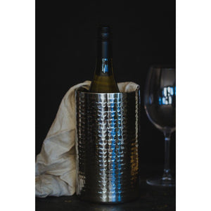 KitchenCraft BarCraft Stainless Steel Hammered Wine Cooler