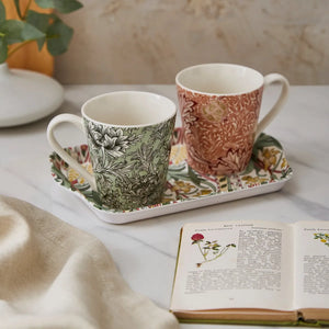 Spode William Morris Morris & Co. Mug & Tray Set