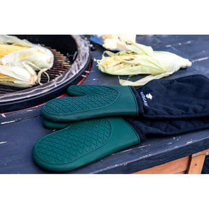 MasterClass Silicone Green Double Oven Gloves