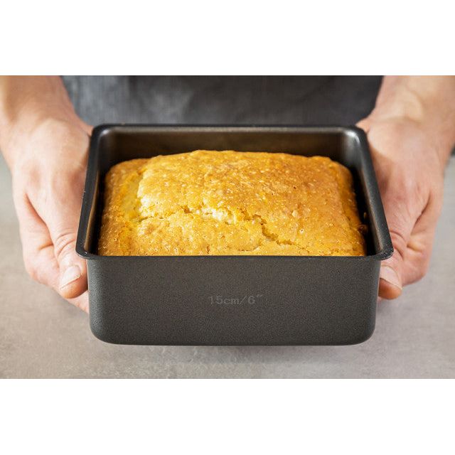 MasterClass Non-Stick Square 15cm/6" Deep Loose Base Cake Tin