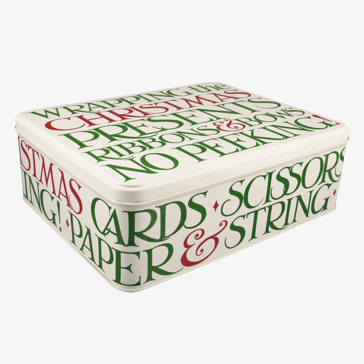 Emma Bridgewater Christmas Wrapping Extra Large Rectangular Tin