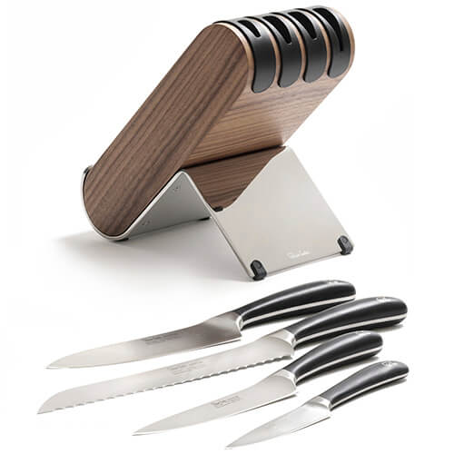 Robert Welch Walnut Q Knife Block Set